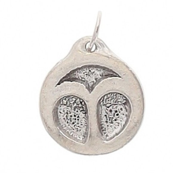 Aries PENDANT pewter NEW round disc zodiac sign Ram - Picture 2 of 4